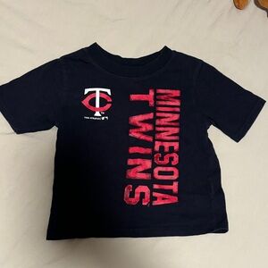 Minnesota Twins Kids Black T-Shirt